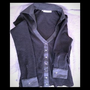 Evening stretch French blouse